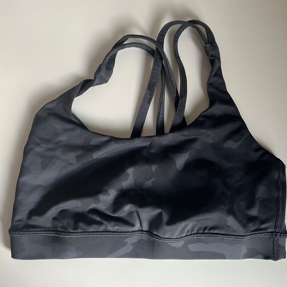 NEW Lululemon Energy sports bra in camo